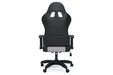 Lynxtyn White/Gray Home Office Desk Chair - H400-08A - Gate Furniture
