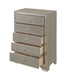 Lyssa Champagne LED Panel Bedroom Set - Gate Furniture