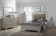 Lyssa Champagne Queen Panel Bed - Gate Furniture