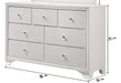 Lyssa Frost Dresser - B4310-1 - Gate Furniture