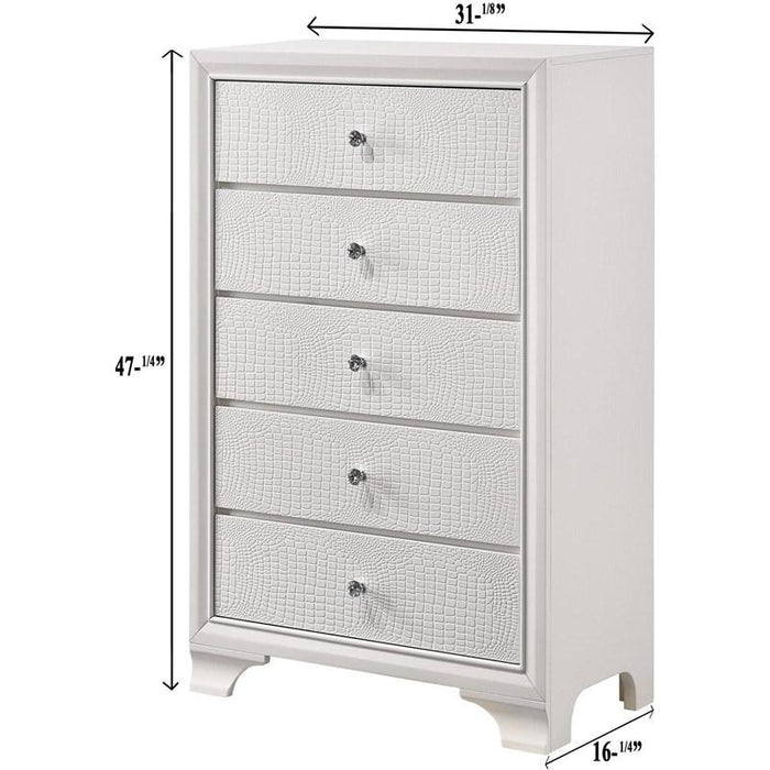 Lyssa Frost LED Panel  Bedroom Set - Gate Furniture