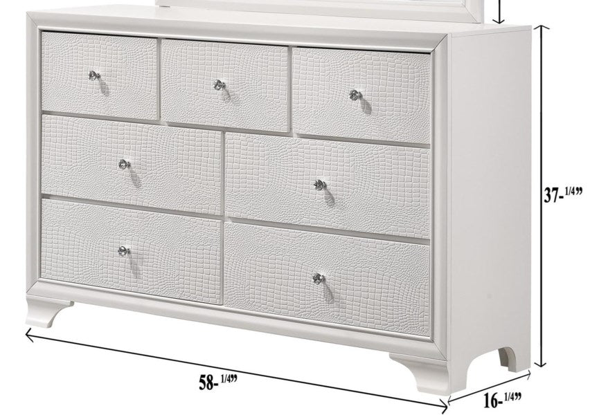 Lyssa Frost LED Panel  Bedroom Set - Gate Furniture