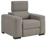 Mabton Gray Power Recliner - 7700513 - Gate Furniture