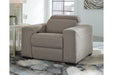 Mabton Gray Power Recliner - 7700513 - Gate Furniture