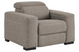 Mabton Gray Power Recliner - 7700513 - Gate Furniture