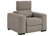 Mabton Gray Power Recliner - 7700513 - Gate Furniture