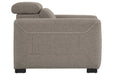 Mabton Gray Power Recliner - 7700513 - Gate Furniture