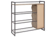 Maccenet Grayish Brown/Gunmetal Shoe Rack - Z1510473 - Gate Furniture