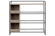 Maccenet Grayish Brown/Gunmetal Shoe Rack - Z1510473 - Gate Furniture