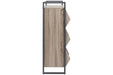Maccenet Grayish Brown/Gunmetal Shoe Rack - Z1510473 - Gate Furniture