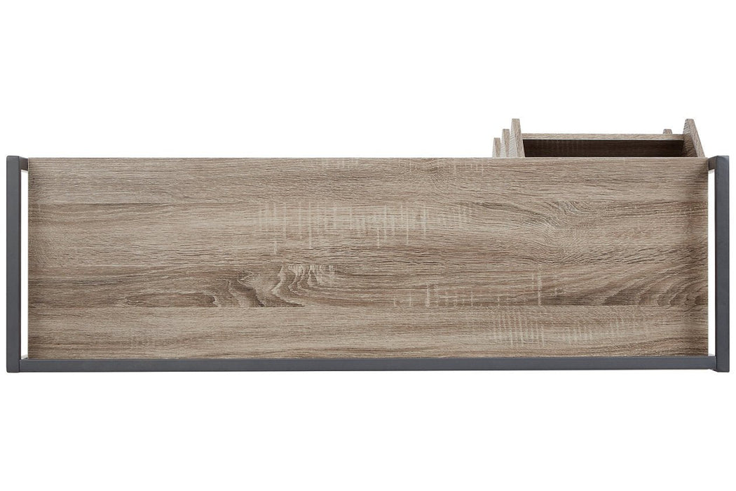 Maccenet Grayish Brown/Gunmetal Shoe Rack - Z1510473 - Gate Furniture