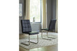 Madanere Black/Chrome Finish Dining Chair (4/CN) - D275-01 - Gate Furniture