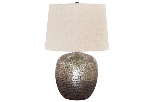 Magalie Antique Silver Finish Table Lamp - L207314 - Gate Furniture