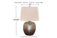 Magalie Antique Silver Finish Table Lamp - L207314 - Gate Furniture