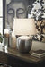 Magalie Antique Silver Finish Table Lamp - L207314 - Gate Furniture