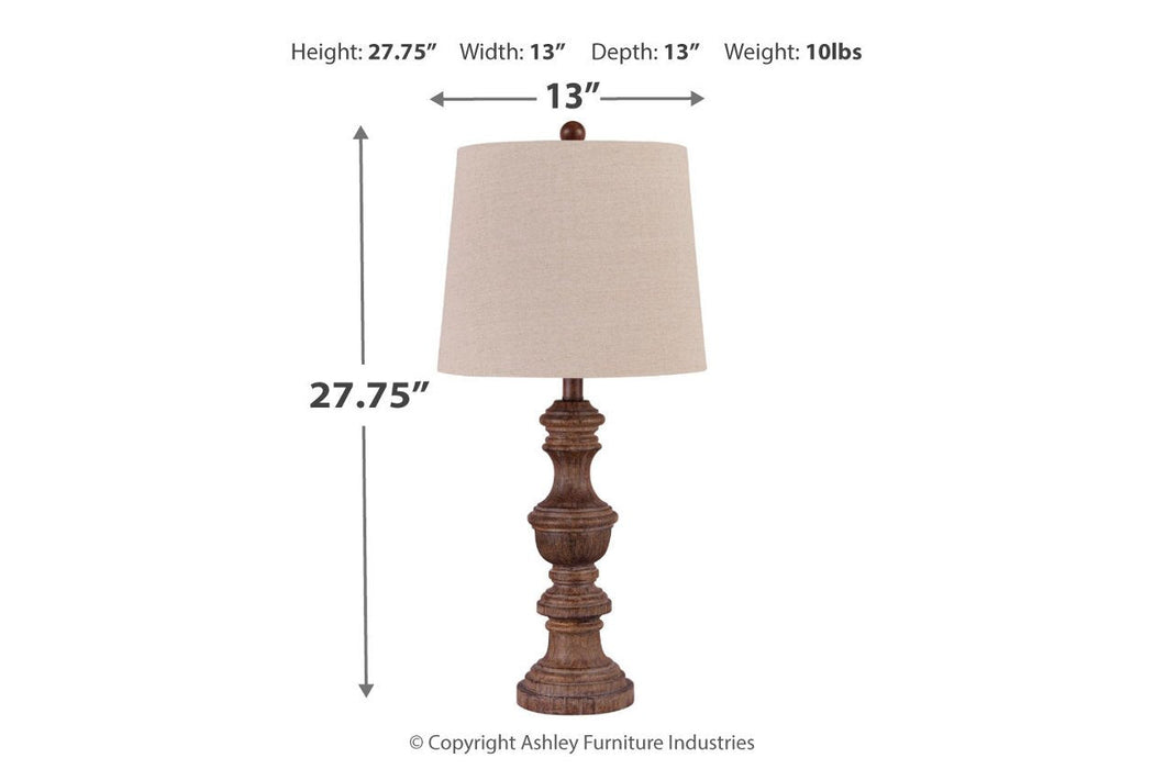 Magaly Brown Table Lamp (Set of 2) - L276024 - Gate Furniture