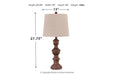 Magaly Brown Table Lamp (Set of 2) - L276024 - Gate Furniture