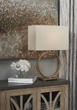 Mahala Antique Gold Finish Table Lamp - L208124 - Gate Furniture