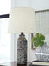 Mahima Black/White Table Lamp (Set of 2) - L235584 - Gate Furniture