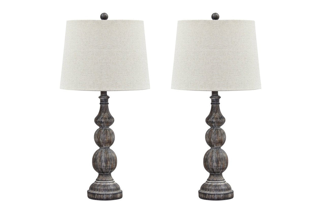 Mair Antique Black Table Lamp (Set of 2) - L276014 - Gate Furniture