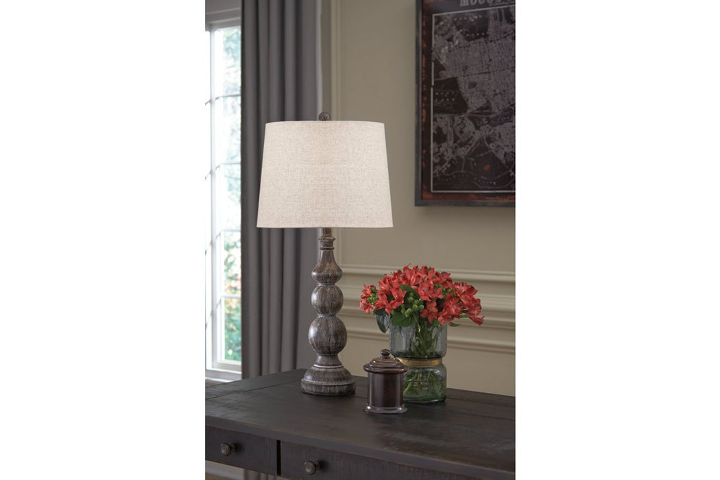 Mair Antique Black Table Lamp (Set of 2) - L276014 - Gate Furniture