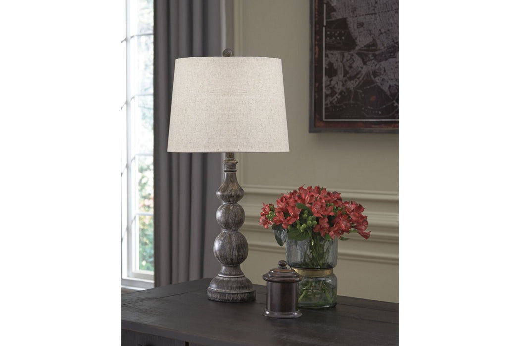 Mair Antique Black Table Lamp (Set of 2) - L276014 - Gate Furniture