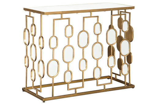 Majaci Gold Finish Console - A4000047 - Gate Furniture