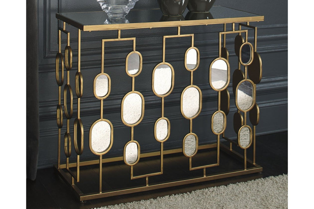 Majaci Gold Finish Console - A4000047 - Gate Furniture