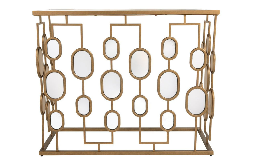 Majaci Gold Finish Console - A4000047 - Gate Furniture