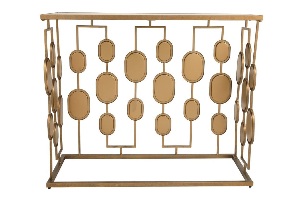Majaci Gold Finish Console - A4000047 - Gate Furniture
