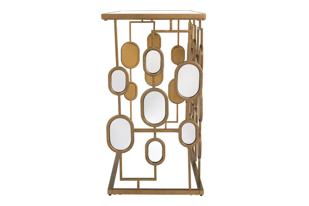 Majaci Gold Finish Console - A4000047 - Gate Furniture