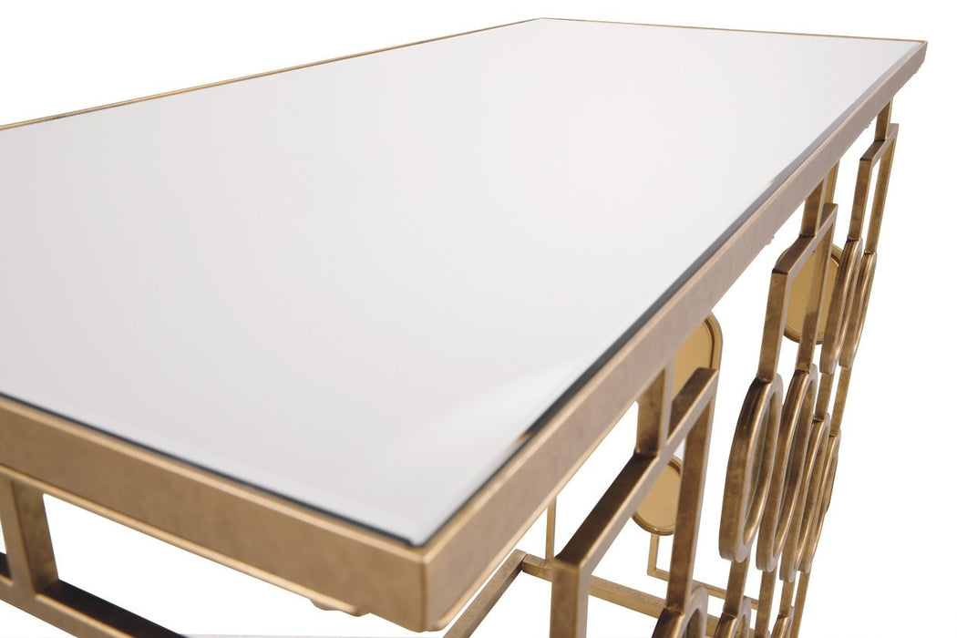 Majaci Gold Finish Console - A4000047 - Gate Furniture