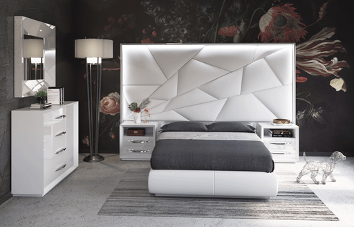 Majesty Bedroom W/Light And Carmen Cases Set - Gate Furniture