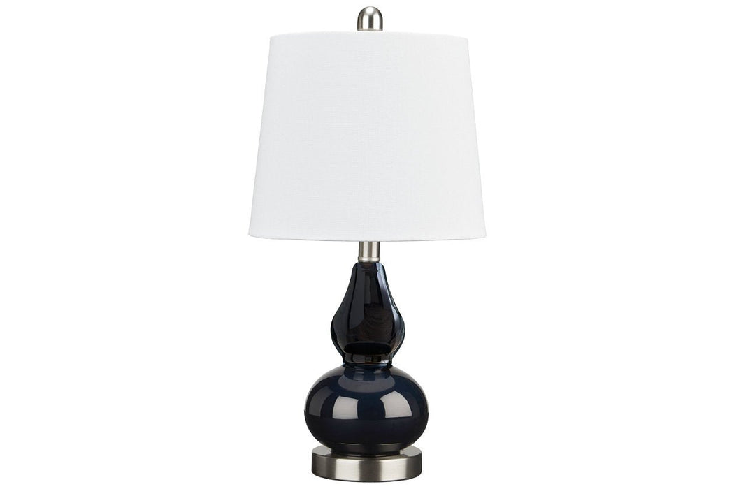 Makana Navy Table Lamp - L431514 - Gate Furniture