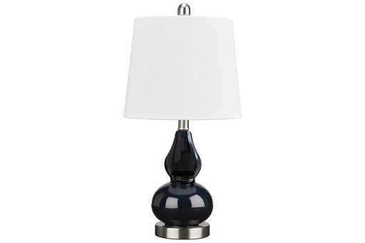 Makana Navy Table Lamp - L431514 - Gate Furniture