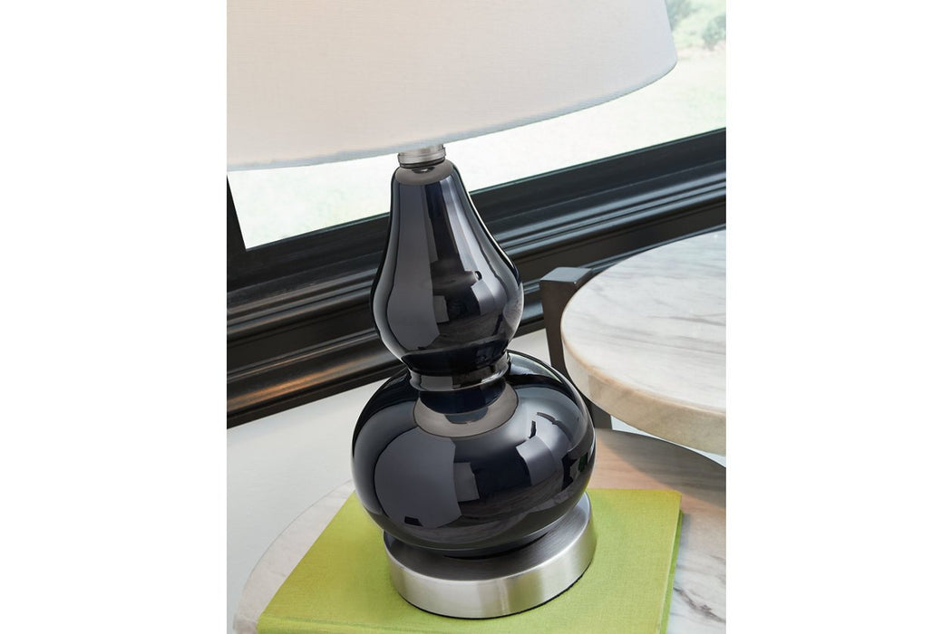 Makana Navy Table Lamp - L431514 - Gate Furniture