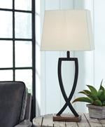 Makara Black/Brown Table Lamp (Set of 2) - L204174 - Gate Furniture