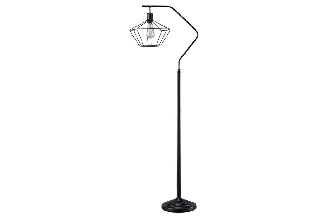 Makeika Black Floor Lamp - L207181 - Gate Furniture