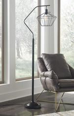 Makeika Black Floor Lamp - L207181 - Gate Furniture
