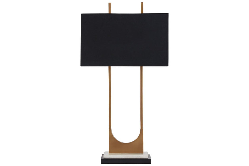 Malana Brass Finish Table Lamp - L208254 - Gate Furniture