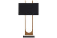 Malana Brass Finish Table Lamp - L208254 - Gate Furniture