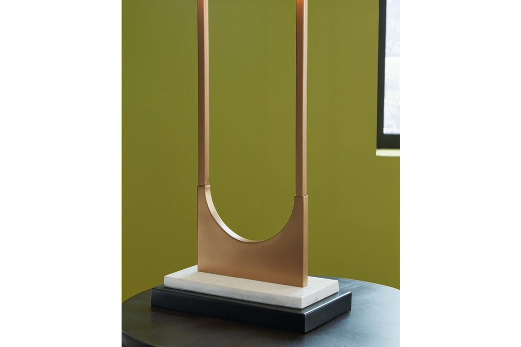 Malana Brass Finish Table Lamp - L208254 - Gate Furniture