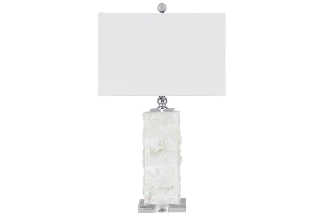 Malise White Table Lamp - L429014 - Gate Furniture