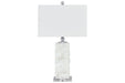 Malise White Table Lamp - L429014 - Gate Furniture