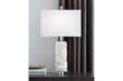 Malise White Table Lamp - L429014 - Gate Furniture