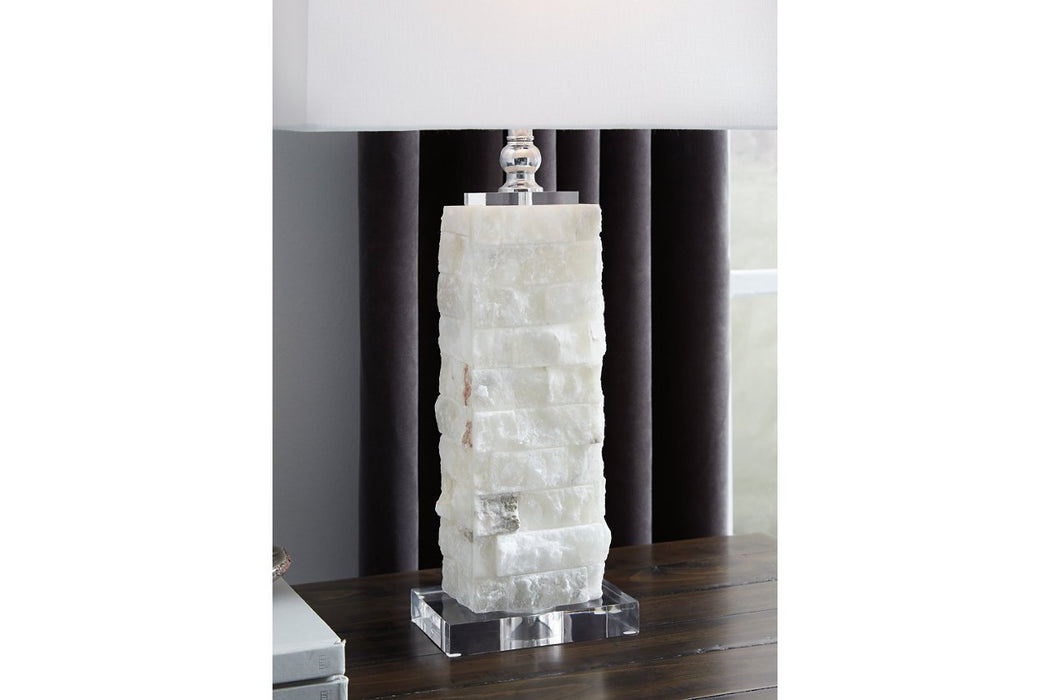 Malise White Table Lamp - L429014 - Gate Furniture