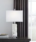 Malise White Table Lamp - L429014 - Gate Furniture