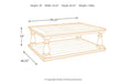 Mallacar Black Coffee Table - T880-1 - Gate Furniture