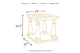 Mallacar Black End Table - T880-3 - Gate Furniture