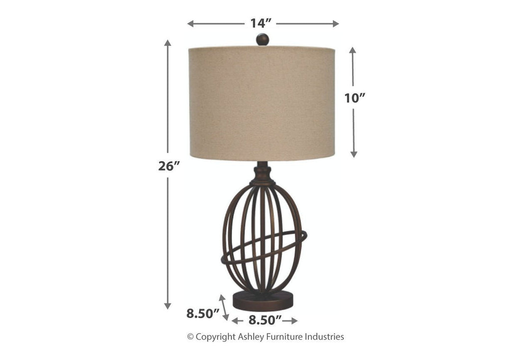Manasa Dark Brown Table Lamp - L204164 - Gate Furniture